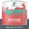 Ecologische Antraciete Grijze Houtverf - RAL 7016 - Thorndown