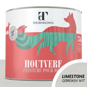 Gebroken witte houtverf - Thorndown Kalksteen houtverf 0,75 liter