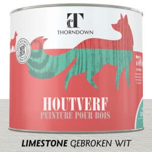 Gebroken witte houtverf - Thorndown Kalksteen houtverf 0,75 liter