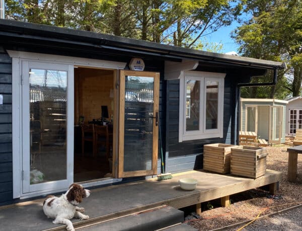 Tuinkamer tuinhuisje in RAL-7016 antraciet grijs