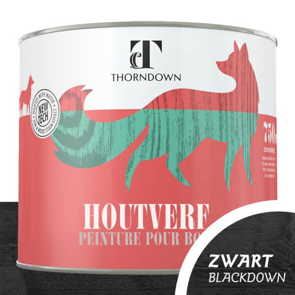 Thorndown Zwarte houtverf 0,75 liter