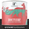 Ecologische Zwarte Houtverf - Gitzwart - RAL 9005 - Thorndown