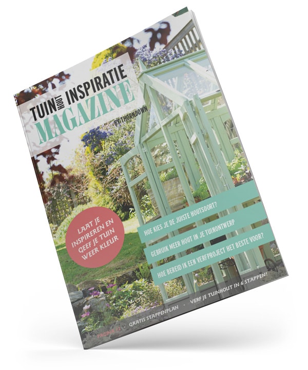 Het gratis tuinhout inspiratie magazine van Thorndown