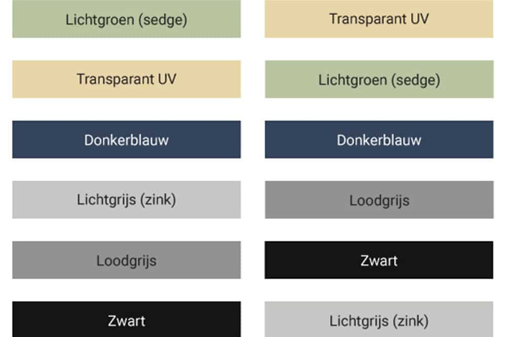 Meest verkochte verfkleuren